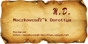 Moczkovcsák Dorottya névjegykártya